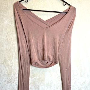 Long sleeve crop top